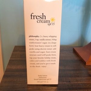 Philosophy fresh cream with spf 15